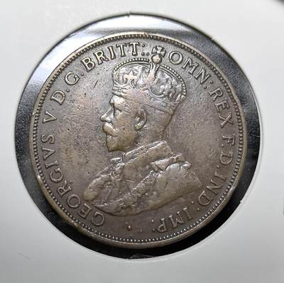 外国优质老铜币纪念币银币专场，周六晚上九点倒数截拍，满百包邮，周日发货,可寄存半年，喜欢朋友微信扫描二维码可直接参拍 - 澳大利亚1917年1便士I版，发行于乔治五世统治时期，是澳大利亚联邦建立后统一货币体系的核心实物。该币发行于一战期间，见证了澳大利亚作为英联邦成员参战、本土经济发展的历史，I 厂标为墨尔本造币厂，是澳联邦建国初期的重要钱币遗存。