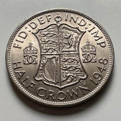 🌹外币初藏🌹🐯2026年第40场   每周二四六晚8️⃣点 世界钱币 - 英国1948年 半克朗