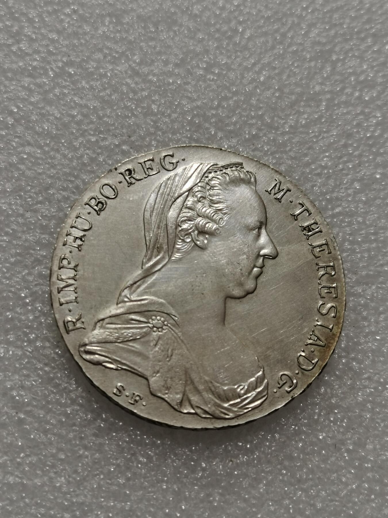 天下钱庄专场欢迎参拍 奥匈帝国大奶妈银币，官方后铸