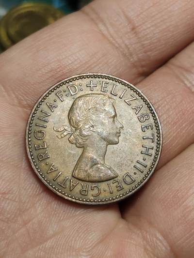 2026年第四十三场(总第二百一十二场）外国好品散币场(免佣金) - 英国🇬🇧1960年半便士(伊丽莎白二世青年桂冠第二版)