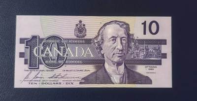 北京马甸外国币专卖第150期，外国纸币专场，陆续上拍，欢迎关注 - 靓号全新UNC 加拿大纸币10圆 鸟版 