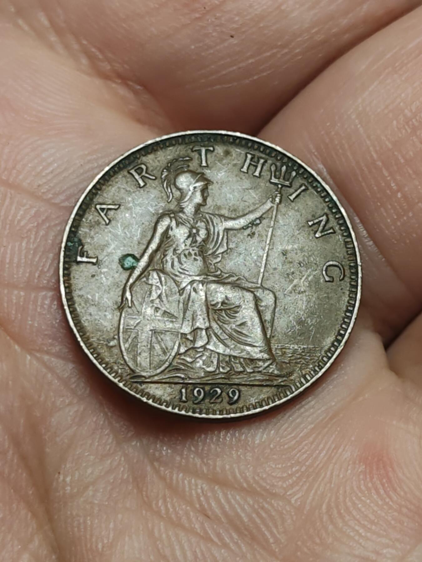 2026年第四十三场(总第二百一十二场）外国好品散币场(免佣金) 英国🇬🇧1929年1法新(乔治五世第三版)