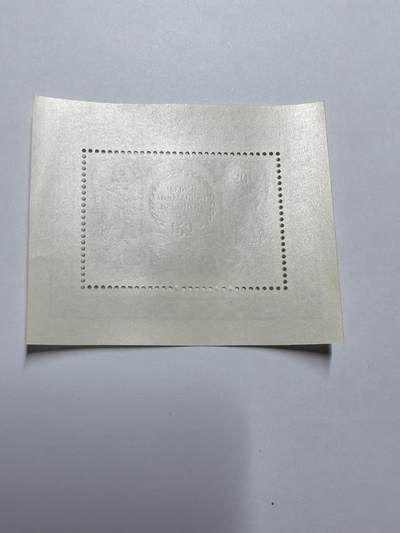 杂票 苏联邮票 1984年 全苏集邮协会五大 【加字】小型张 雕刻版