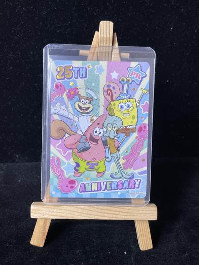 秋原瞳的小店第四十一期——盛夏的时光，即将如约而至 - 卡游 海绵宝宝 PR 25周年一张 卡机原膜