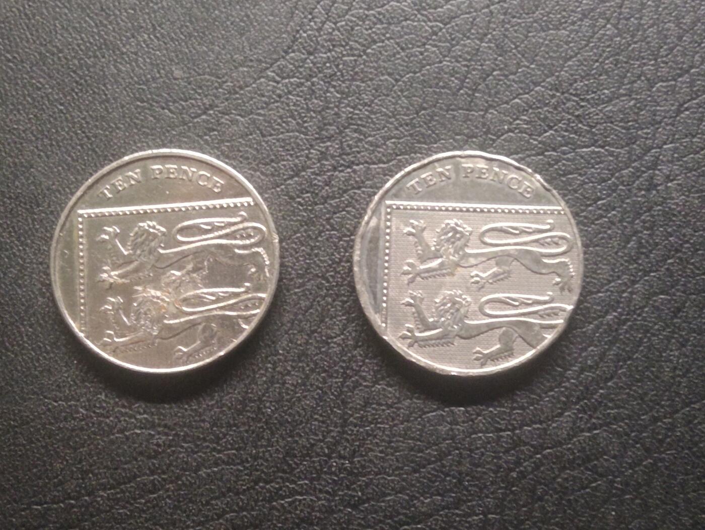 荟藏特别场次第十五期——“社长的硬币堆” 英国盾徽版10便士两个