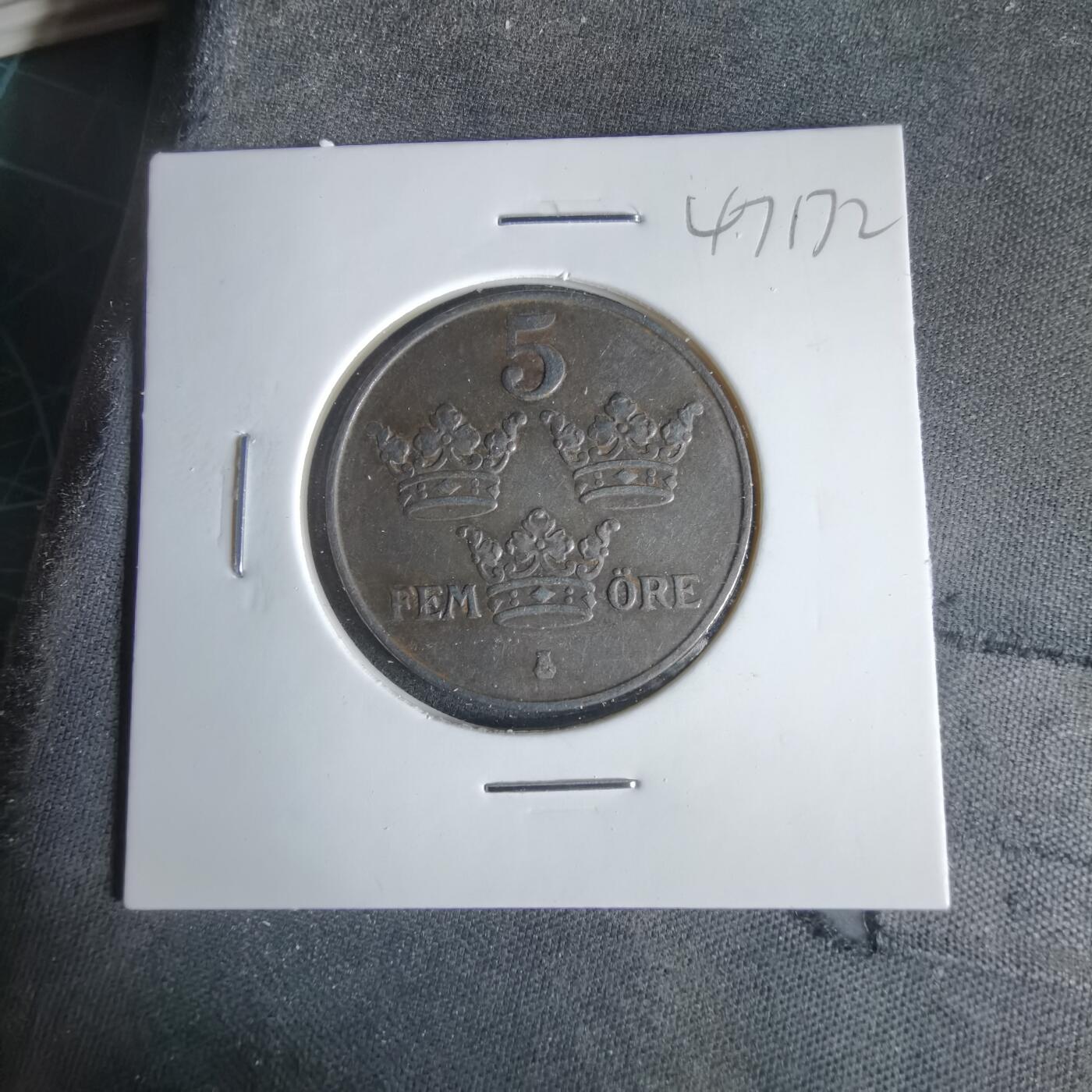 沼泽如烟--第1047场 瑞典1949年5欧尔