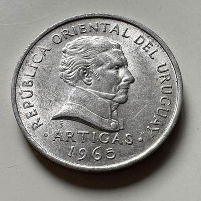 🌹外币初藏🌹🐯2026年第40场   每周二四六晚8️⃣点 世界钱币 - 乌拉圭1965年50分