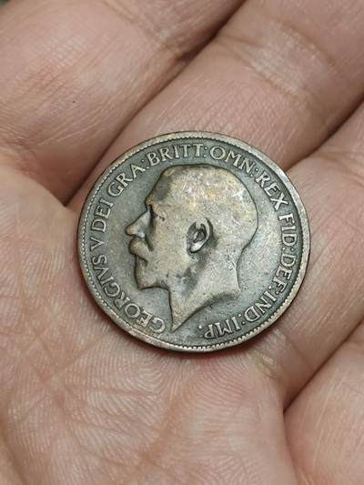 2026年第四十三场(总第二百一十二场）外国好品散币场(免佣金) - 英国🇬🇧1919年半便士(乔治五世第一版)