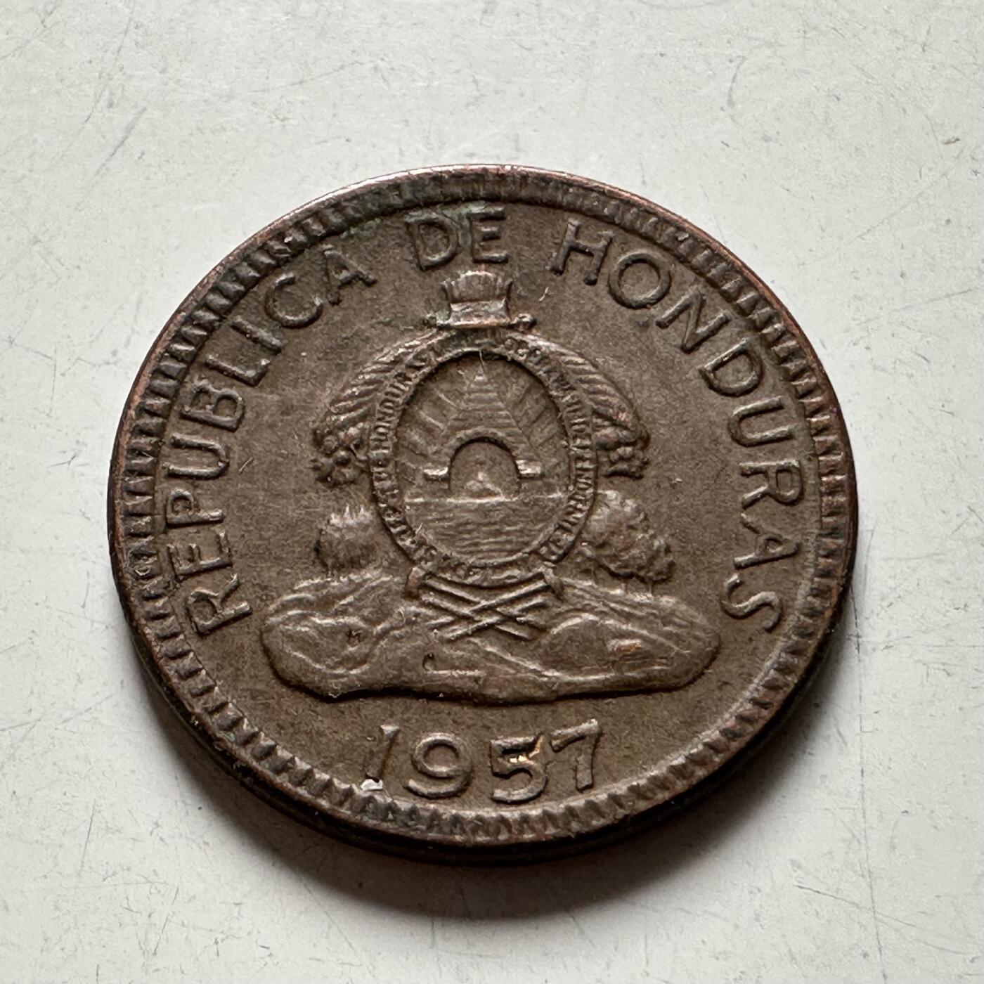 🌹外币初藏🌹🐯2026年第40场   每周二四六晚8️⃣点 世界钱币 洪都拉斯1957年一分