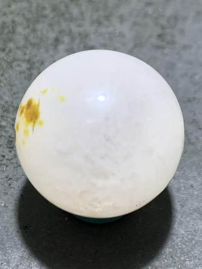 精美高玉化冰飘战国红玛瑙圆珠一颗！ - 精美高玉化冰飘战国红玛瑙圆珠一颗！