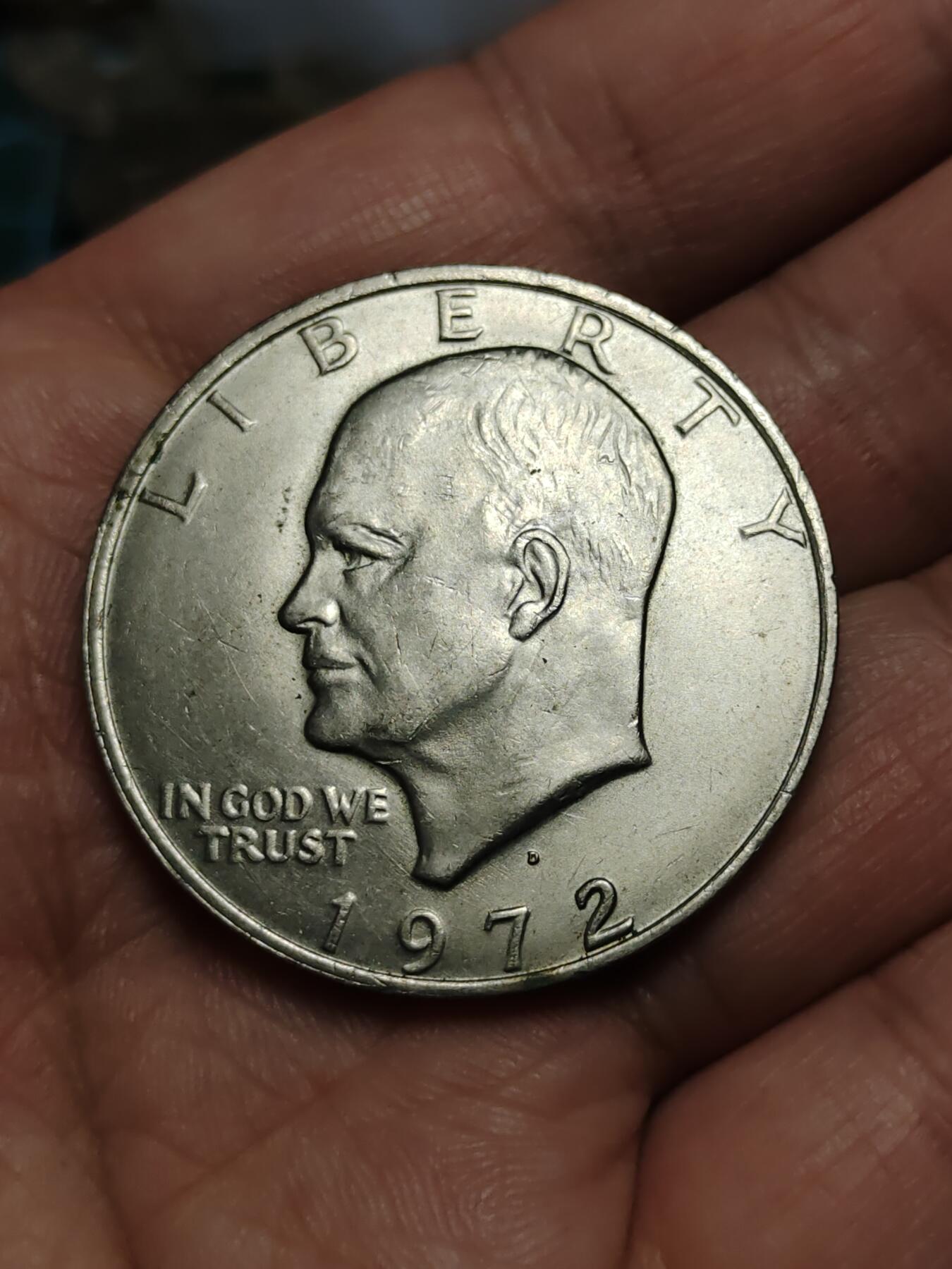 2026年第四十三场(总第二百一十二场）外国好品散币场(免佣金) 美国🇺🇸1972年1元(艾森豪威尔1元，D标丹佛造)