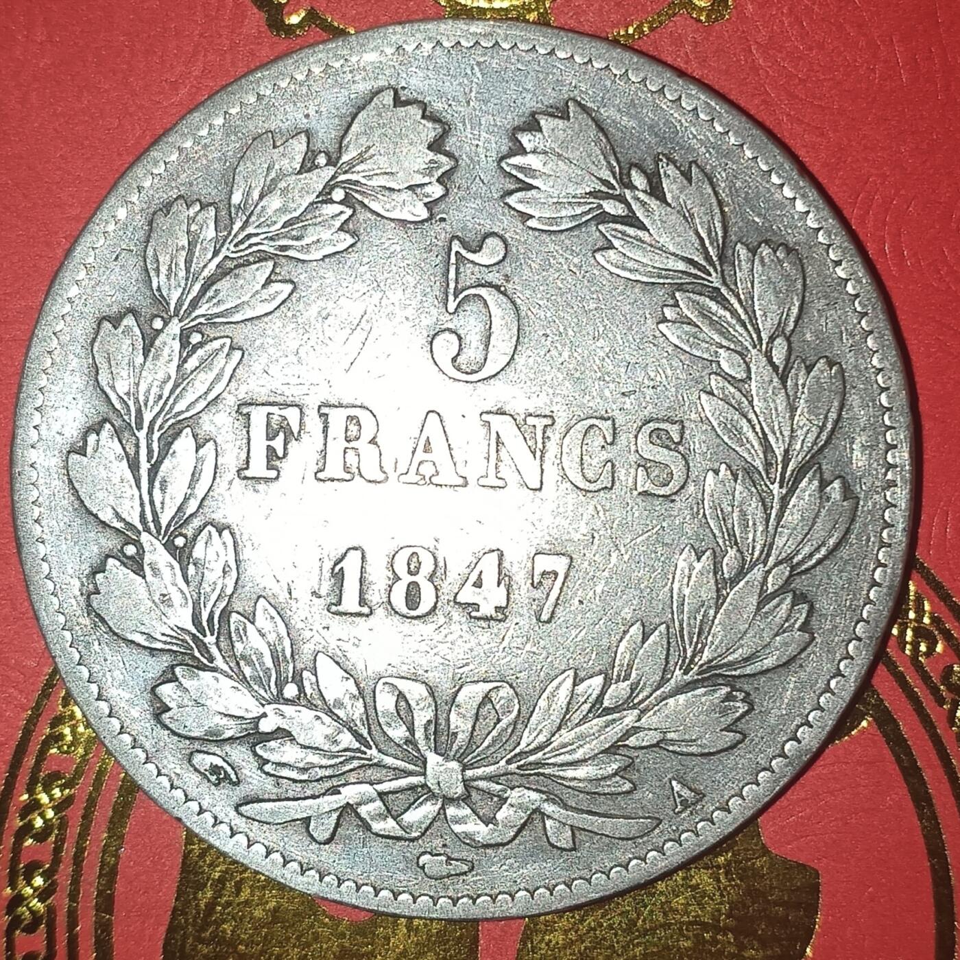 法兰西王国路易菲利普一世5法郎银币