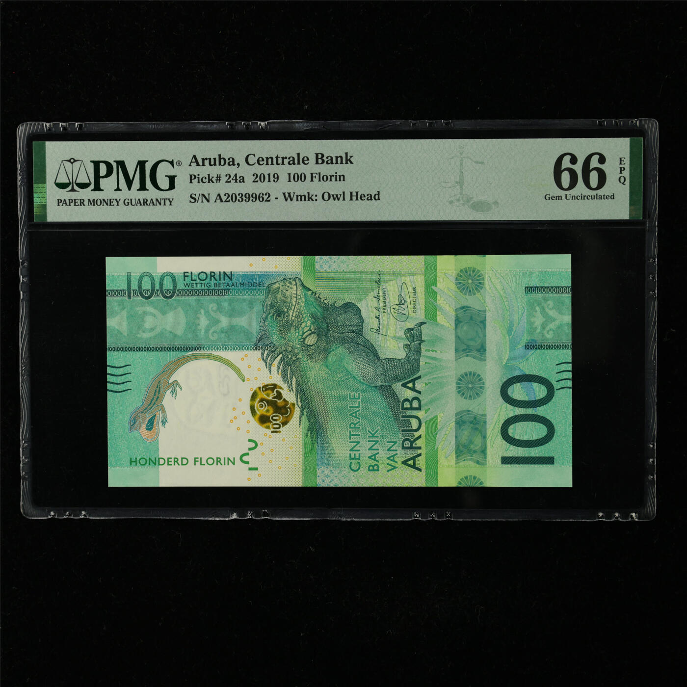 【亘邦集藏】第227期拍卖 2019年 阿鲁巴100弗洛林 PMG 66EPQ A2039962
