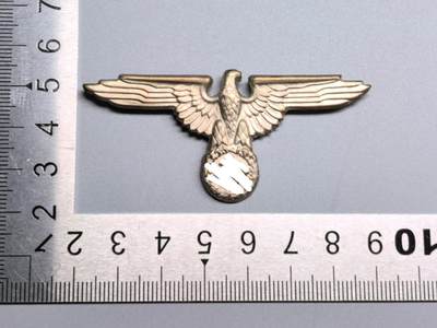 小驴勋章奖章收藏4月11日周六晚六点拍卖（珍爱和平，收藏战争，铭记历史，勿忘国耻，忠党爱国。有偿代拍，送拍规则在简介最后，参拍须阅读规则后再参拍，关系到运费包装发货时效真假辨别等关键信息，拍卖时不再发原图，看大图店主微信码在拍卖店铺介绍里） - 现代工艺品 SS帽徽 非原品