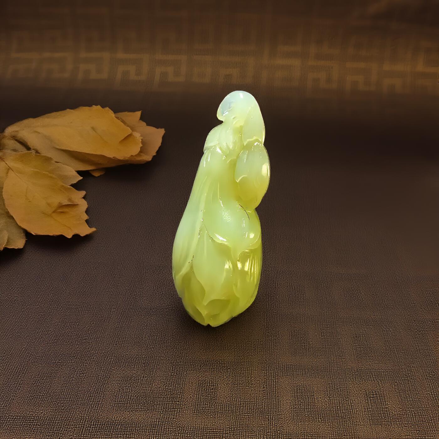 碧月说宝 君子怀瑾·当代和田玉清风专场(八) 和田玉黄口玉兰花