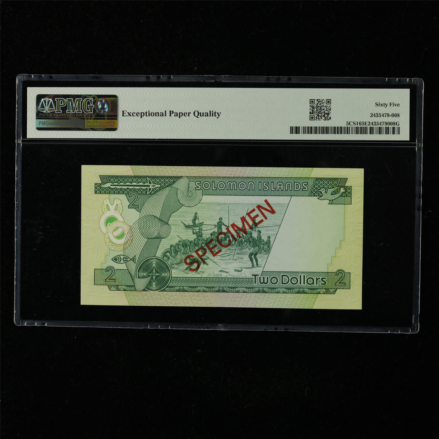 【亘邦集藏】第227期拍卖 1979年 所罗门群岛样钞2元 PMG 65EPQ *006556