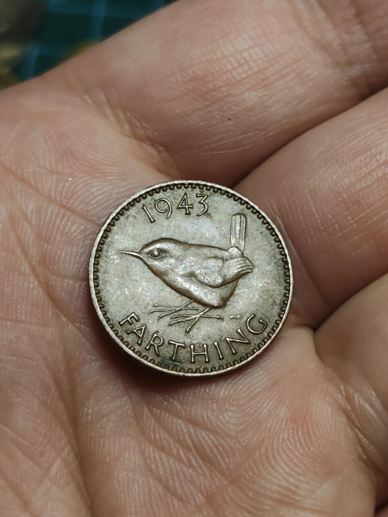 2026年第四十三场(总第二百一十二场）外国好品散币场(免佣金) 英国🇬🇧1943年1法新(乔治六世第一版)