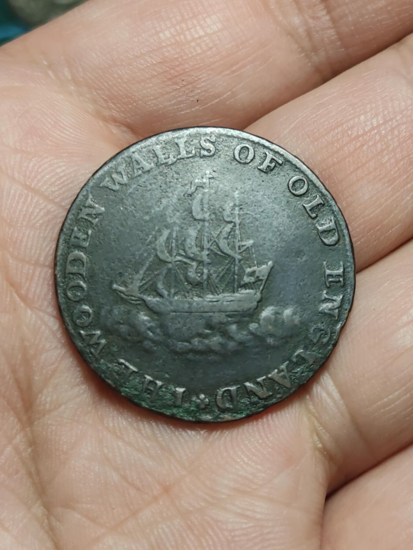 2026年第四十三场(总第二百一十二场）外国好品散币场(免佣金) 英国🇬🇧1795年1/2便士代币(原米德尔塞克斯郡现伦敦，约克公爵主题代币)