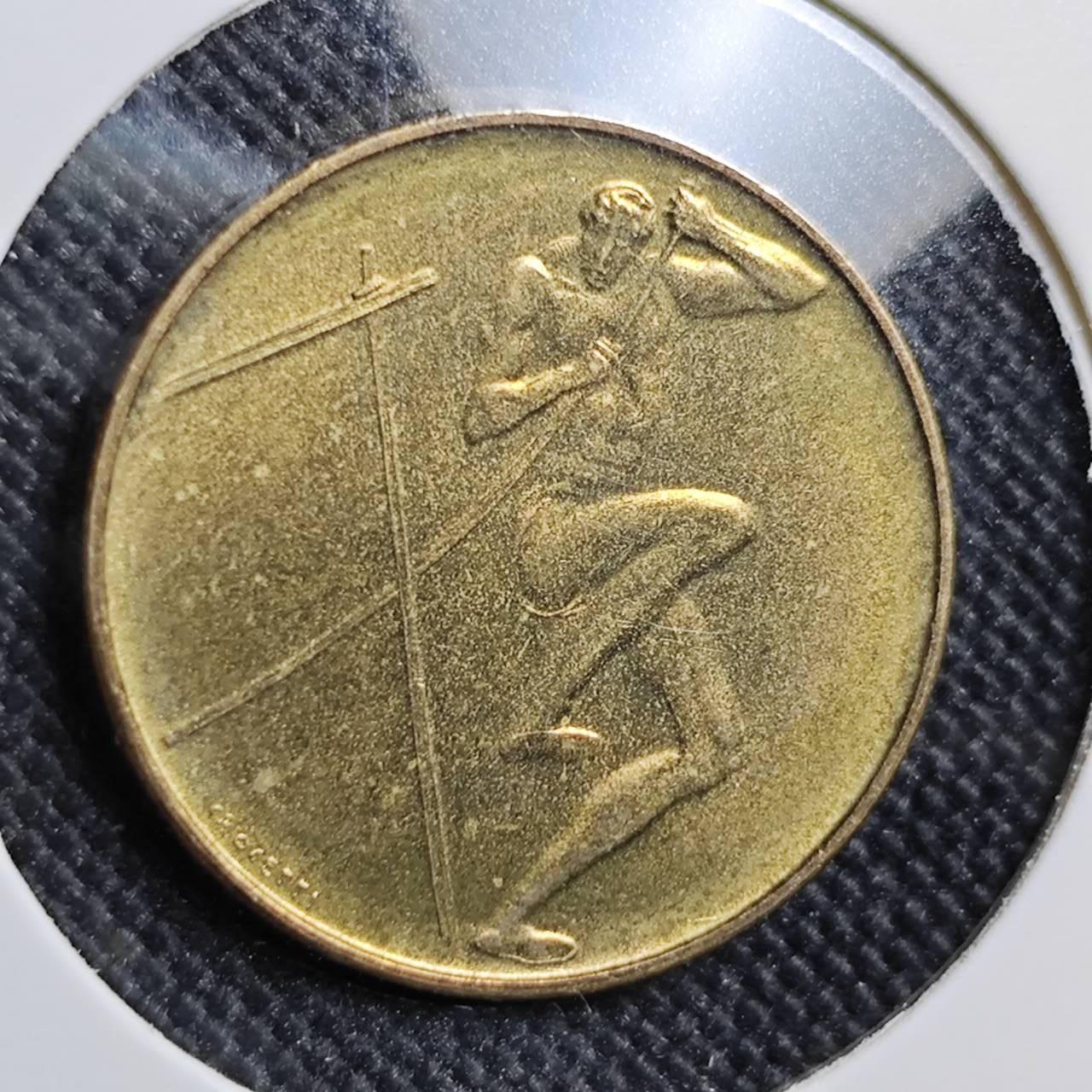 KK钱币收藏小铺  第412期 2月预留时间 周末发货 1980圣马力诺20里拉 奥运主题