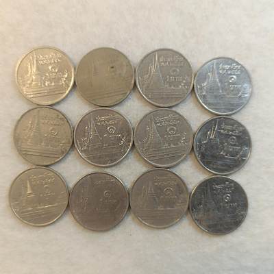 君烨收藏 0元起拍 散币场 每天一场 可留存 第24场 周日发货 - 19泰国1泰铢12枚