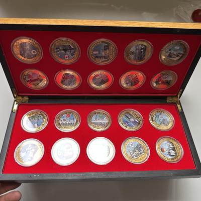 🌹外币初藏🌹🐯2026年第41场   每周二四六晚8️⃣点 世界钱币 2016年杭州G20峰会纪念章 实木盒 克朗型 镀纯金 原始售价1980