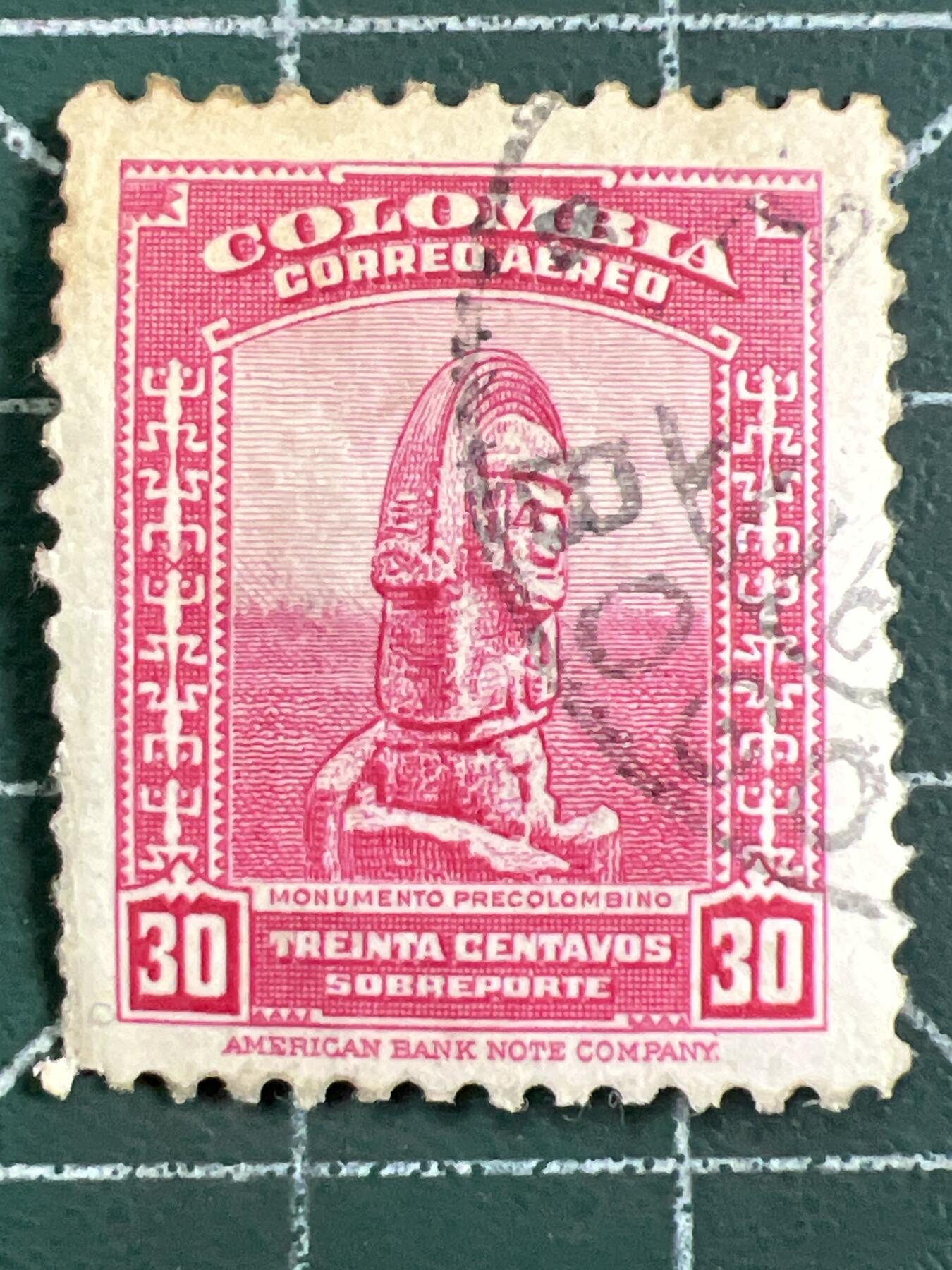 第1162  邮票专场 （无押金，捡漏，全场50包邮，偏远地区除外，接收代拍业务，本店十天发一次货） 哥伦比亚邮票