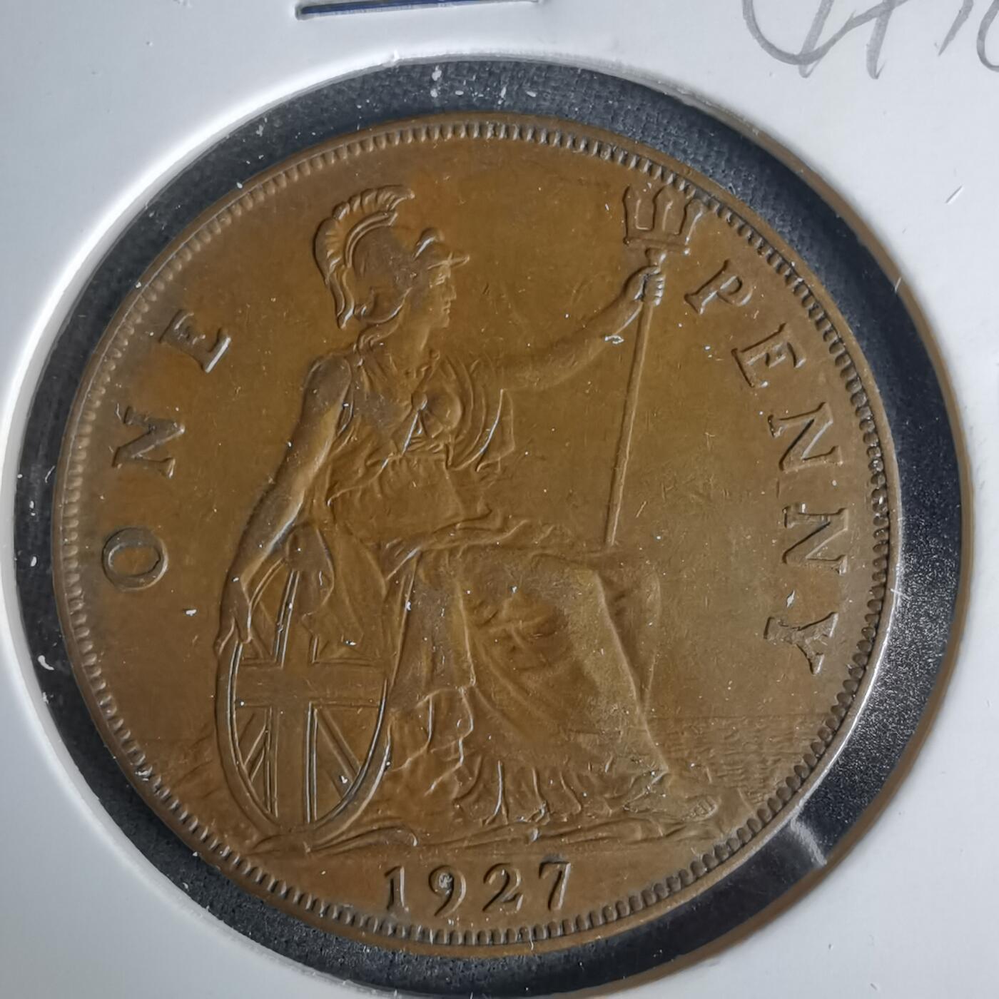 沼泽如烟--第1049场 英国1927年1便士