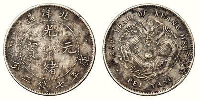 中贸圣佳2026四季・迎春拍卖会 六盈堂藏泉 钱币 证章 卡牌专场 - 北洋造光绪元宝库平七钱二分银币