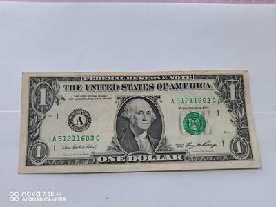 纸币 - 美国壹圆