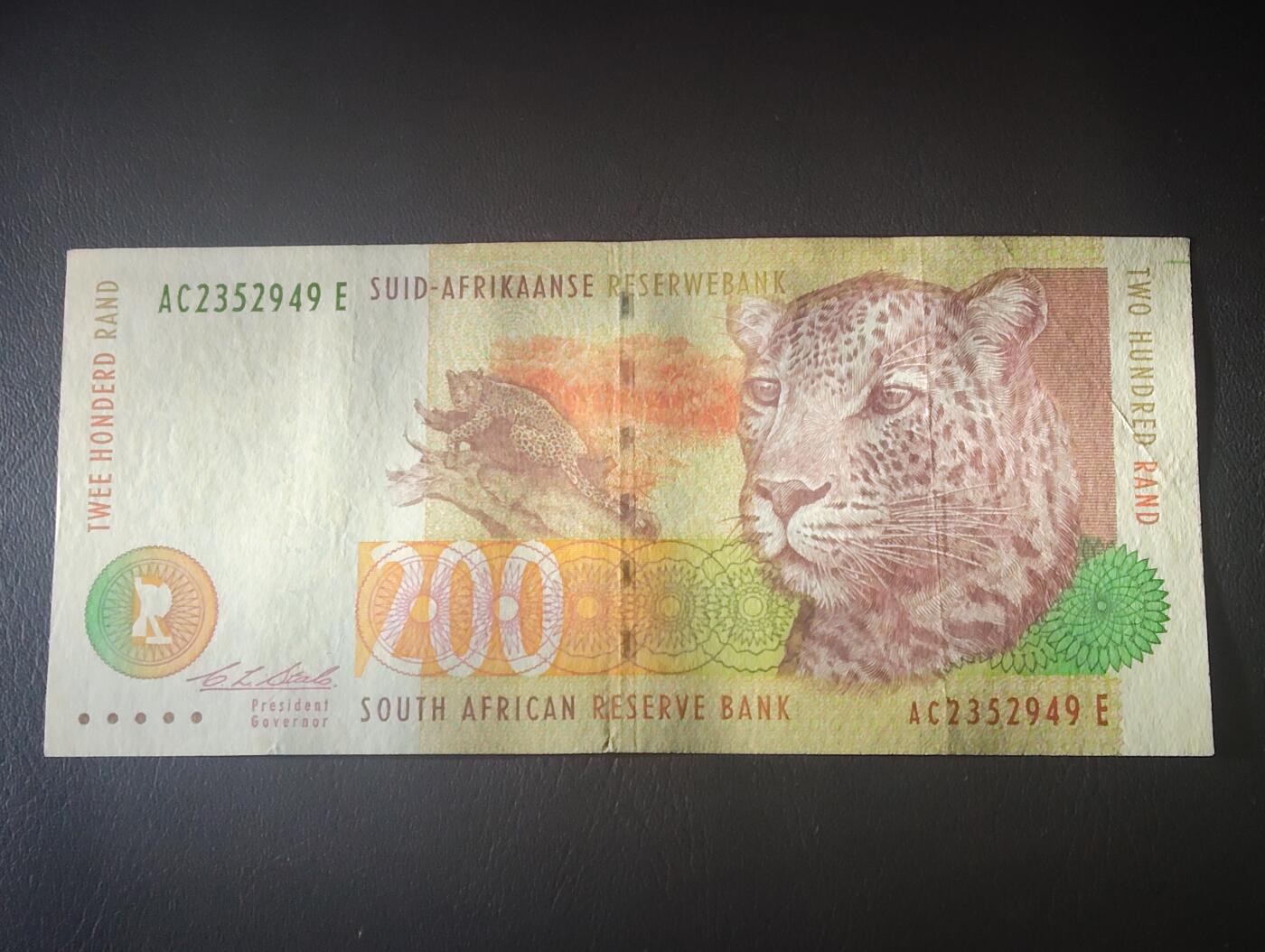 2026四月第二期，总第223期 南非1994初版200兰特AUNC 猎豹 最大面值