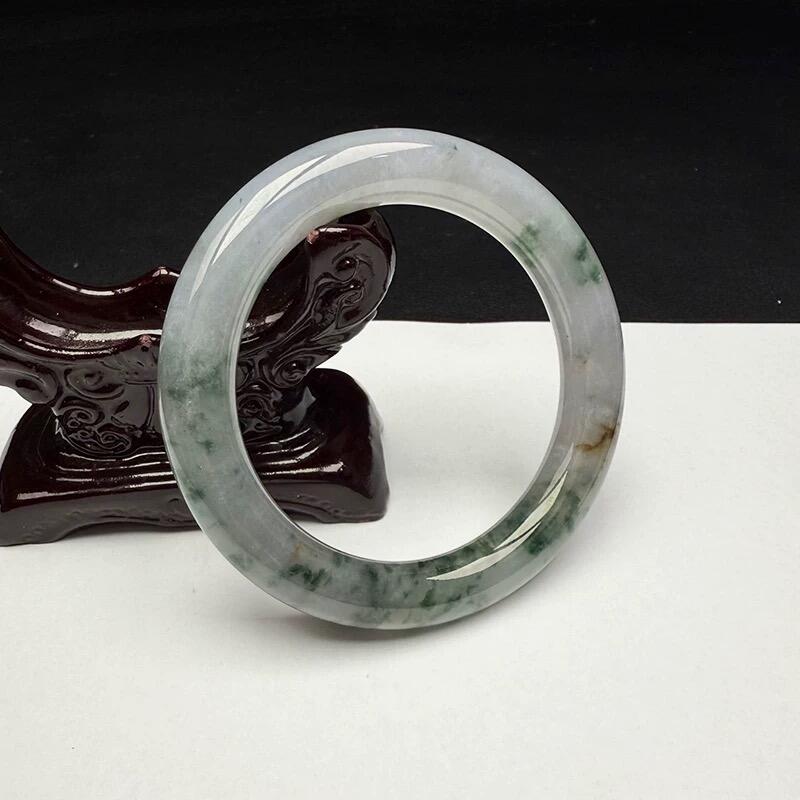 新品A货正品翡翠紫罗兰油青乌鸡果绿玉镯手串挂件