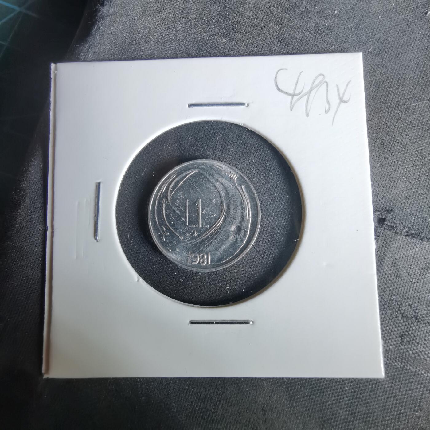 沼泽如烟--第1049场 圣马力诺1981年1里拉