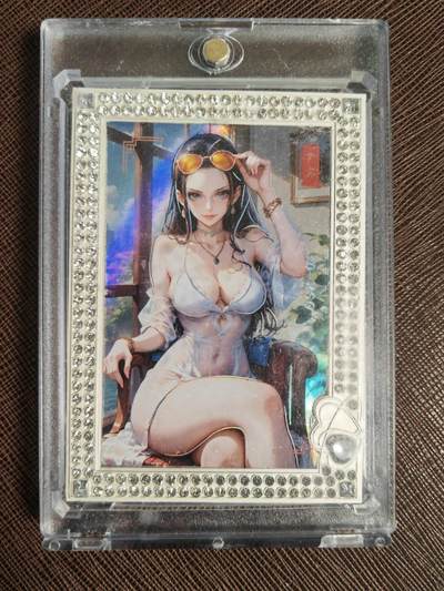 阳大大卡牌拍卖第110期（持续收拍品，周六晚上九点截拍，进群福利早知道） - 【金属卡】one piece 罗宾 限编27/59