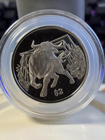 第196期拍卖 -   新加坡2021年十二生肖牛年铜镍纪念币无盒无证书