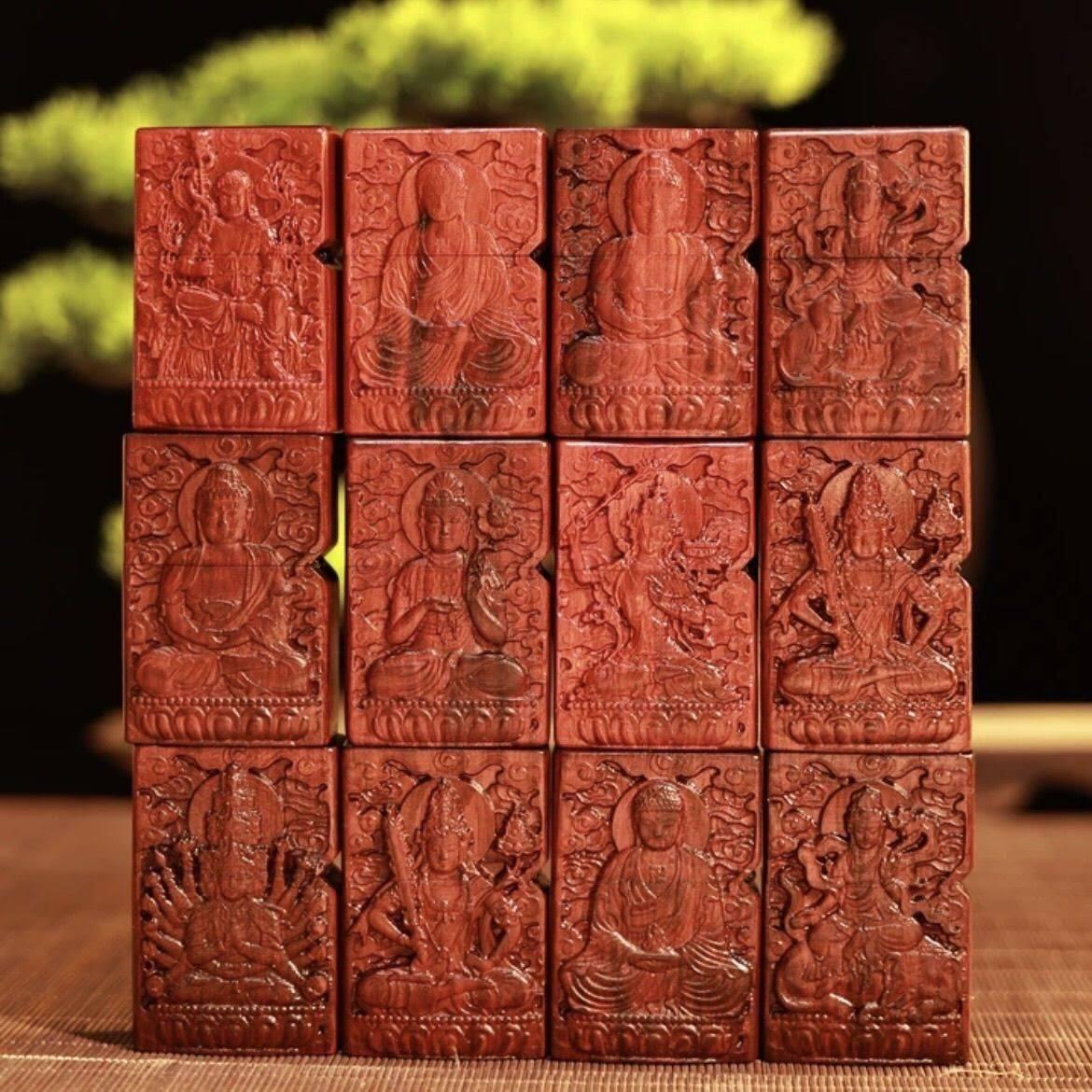 小叶紫檀十二生肖守护神煤油打火机（任选一种）