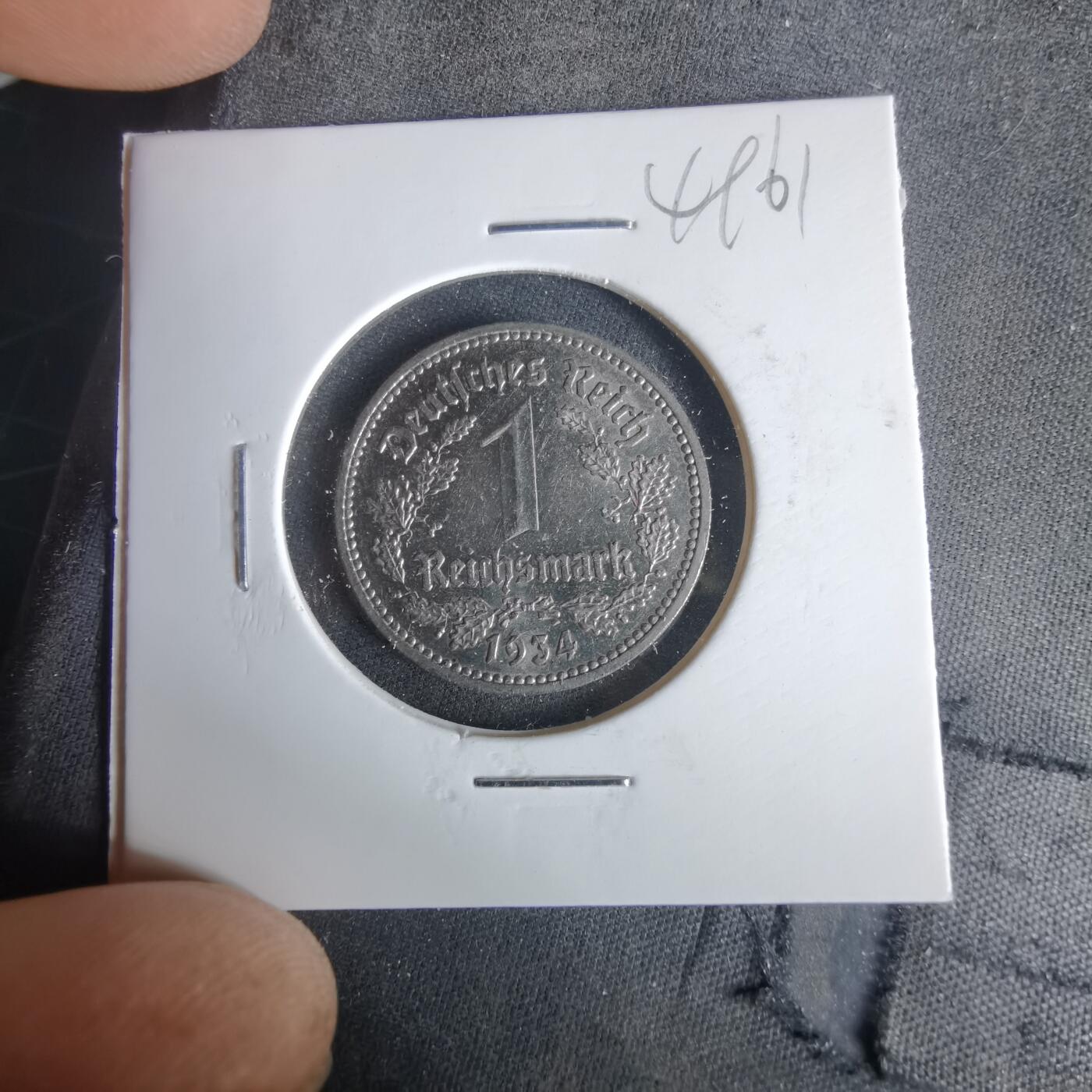 沼泽如烟--第1049场 德国1934年1马克