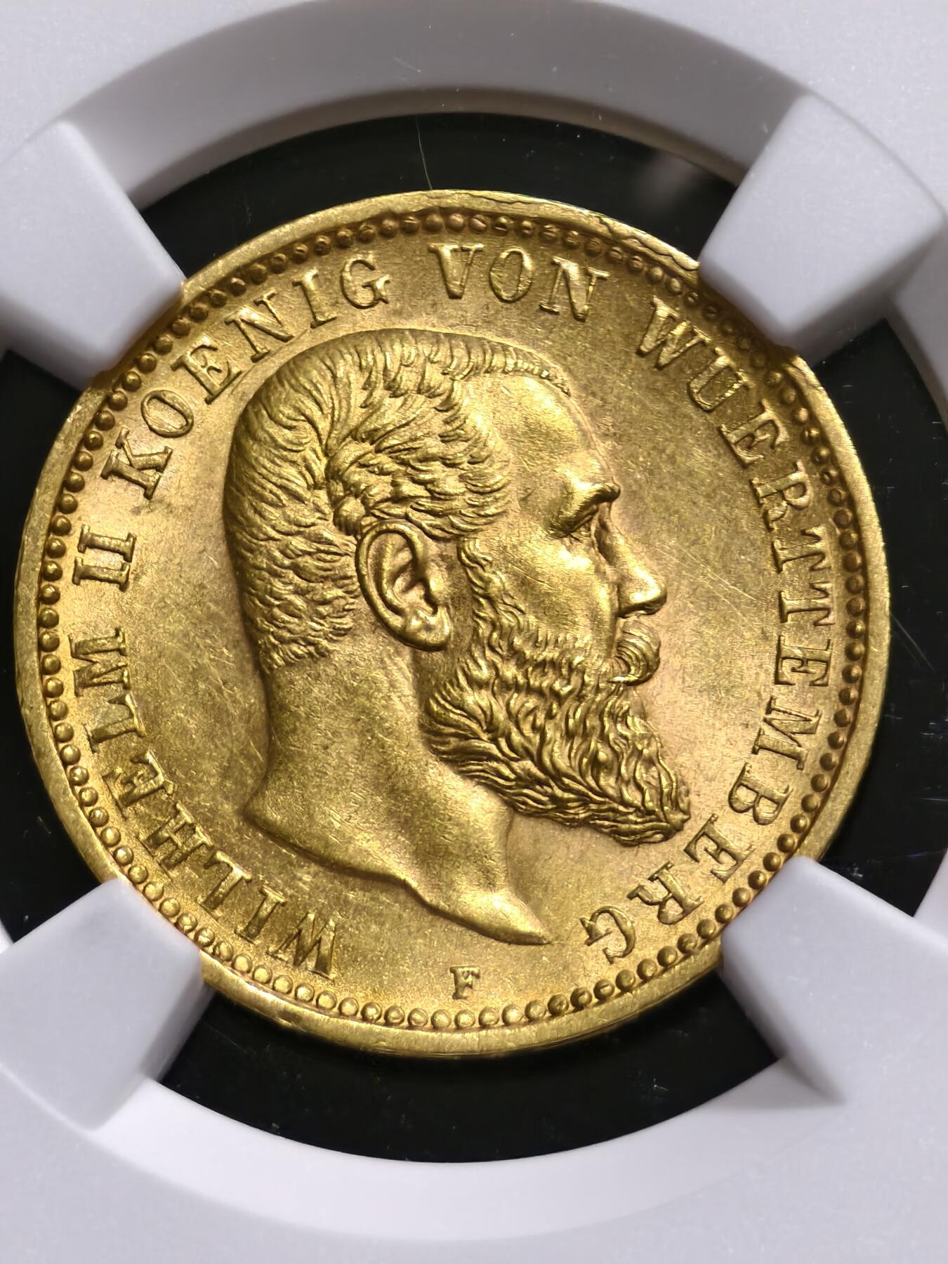NGC-MS63德国1905年符腾堡10马克金币
