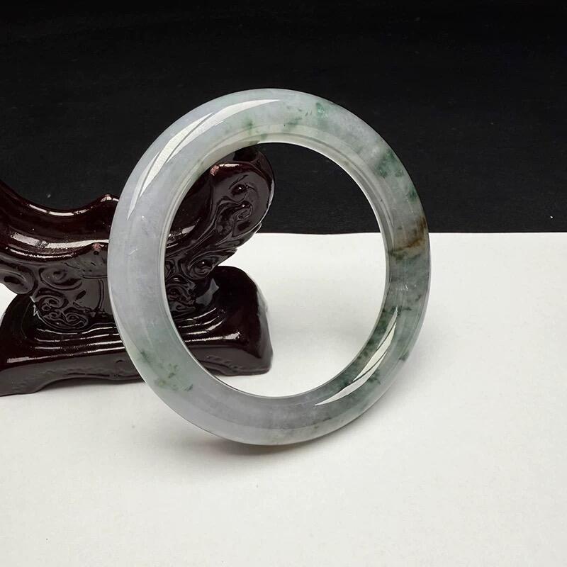 新品A货正品翡翠紫罗兰油青乌鸡果绿玉镯手串挂件