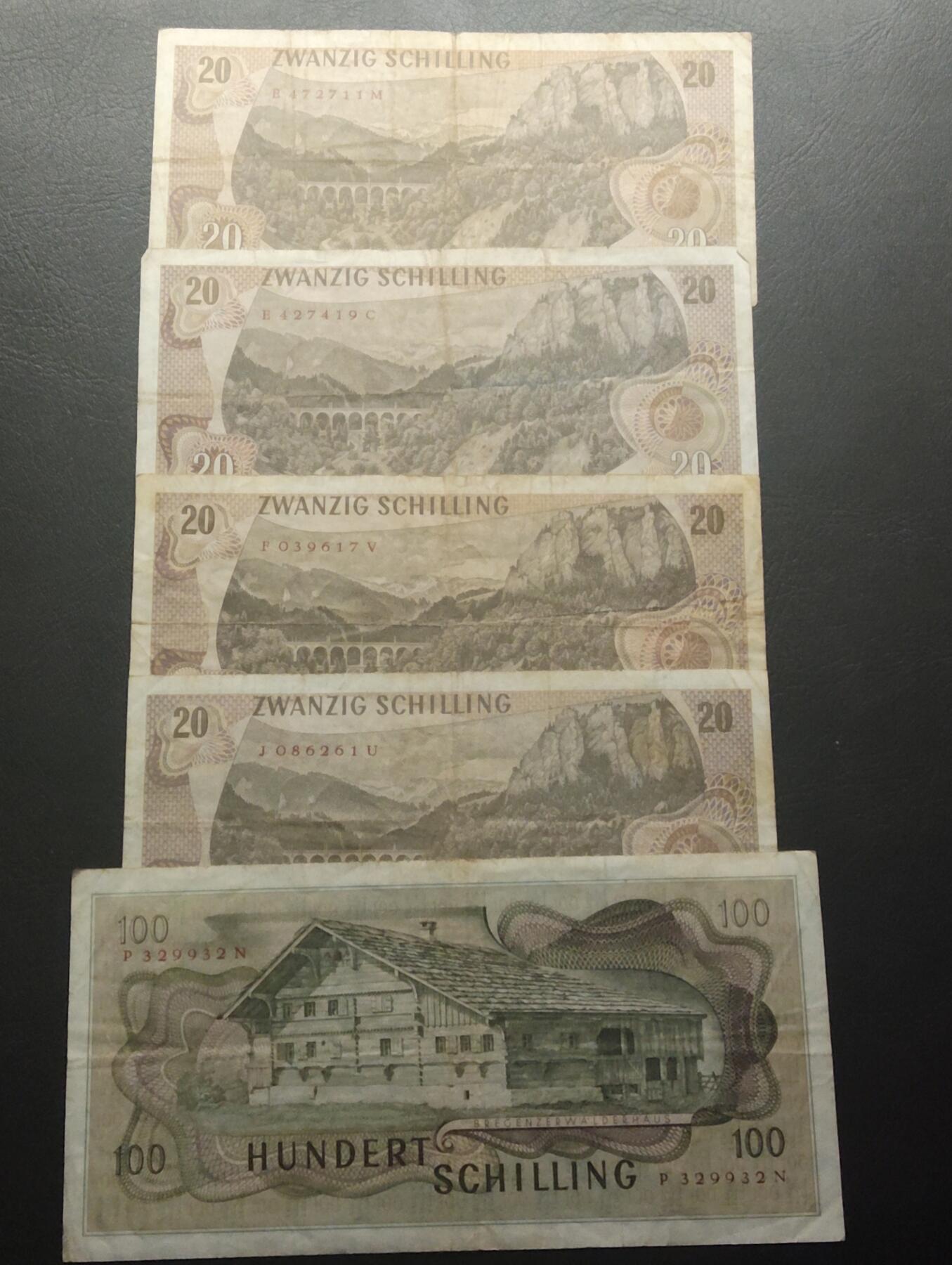 2026四月第二期，总第223期 奥地利纸币批量五张流通品相·