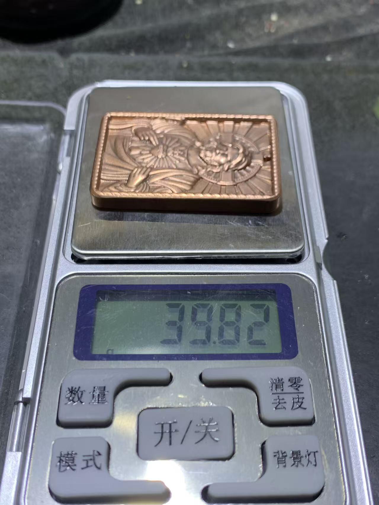 精美紫铜耶稣牌子一个