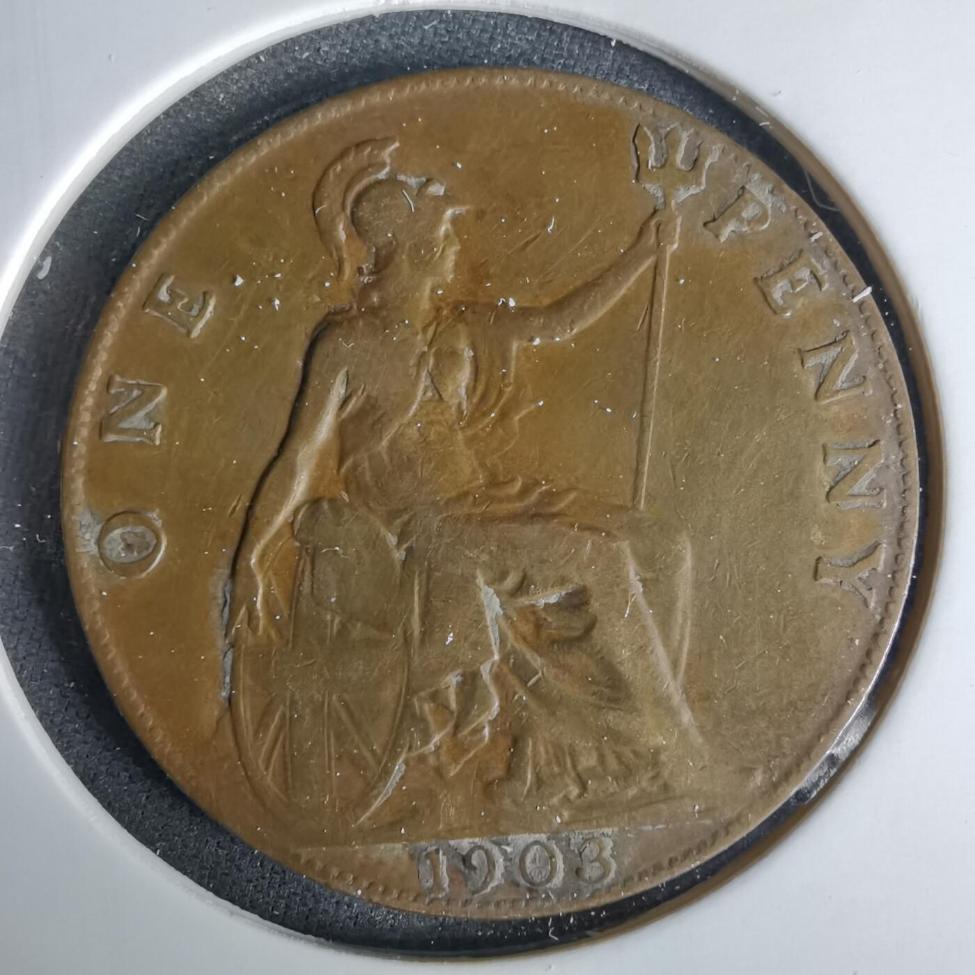 沼泽如烟--第1049场 英国1908年1便士