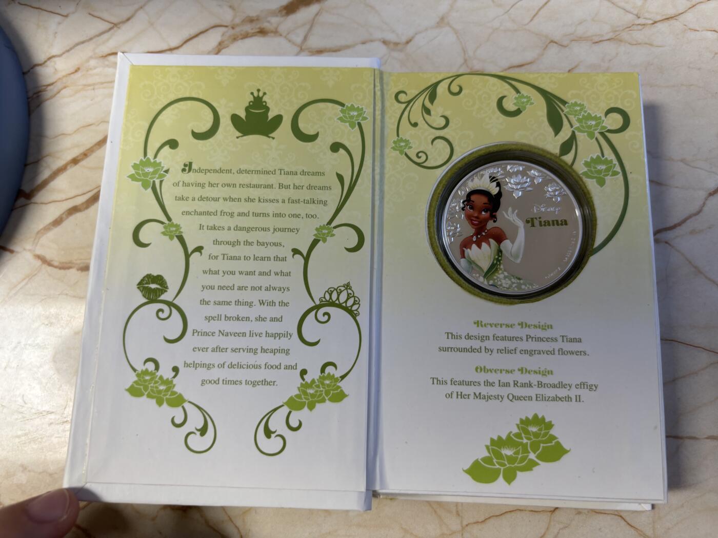 第197期拍卖 纽埃2016年迪斯尼公主系列青蛙公主1盎司彩银币，999银，发行10000枚