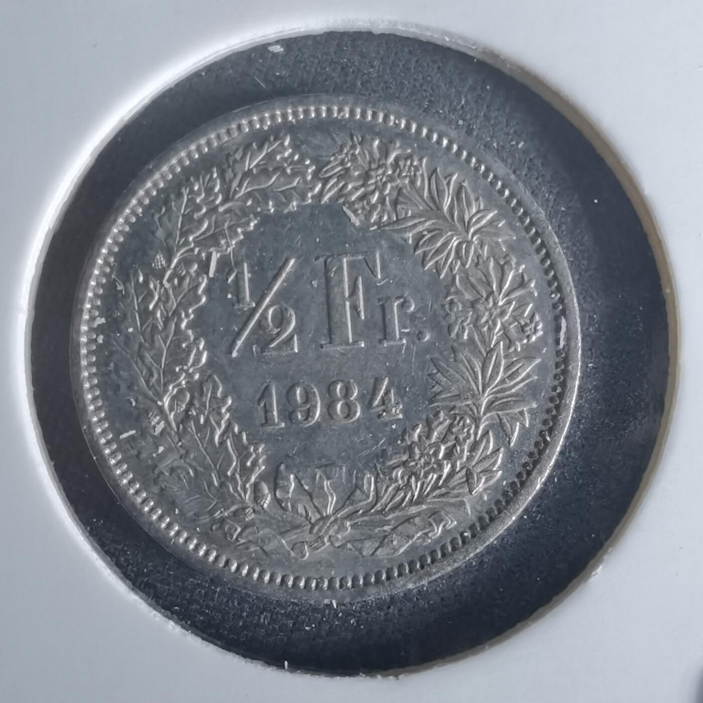 沼泽如烟--第1048场 瑞士1984年半法郎