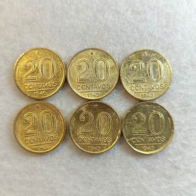 君烨收藏 0元起拍 散币场 每天一场 可留存 第24场 周日发货 - 29巴西硬币一组