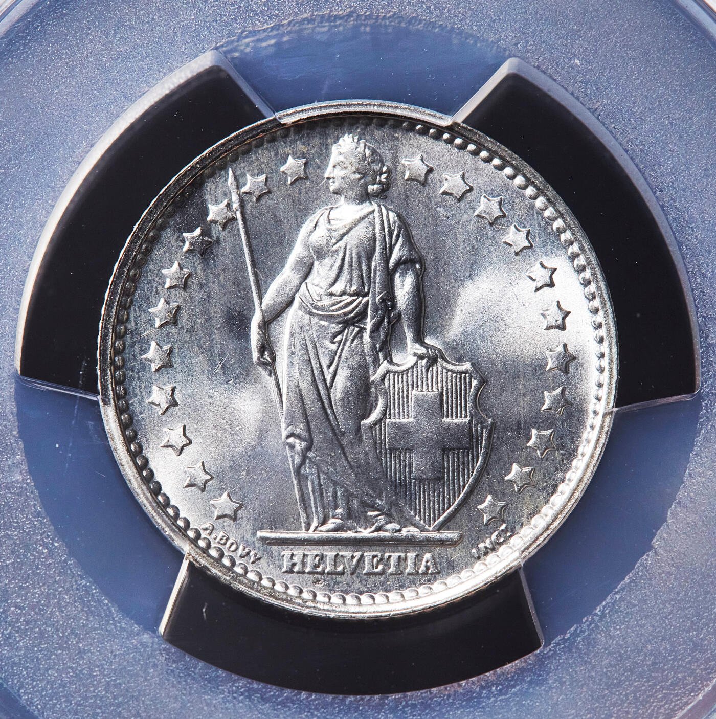 【俄甄集藏】满园春色-2026年(051)04-22星期三 晚 19:30 全场包邮 瑞士1965-1966年1/2、1、2法郎银币高分3枚一组，PCGS MS67，顶级转光品相