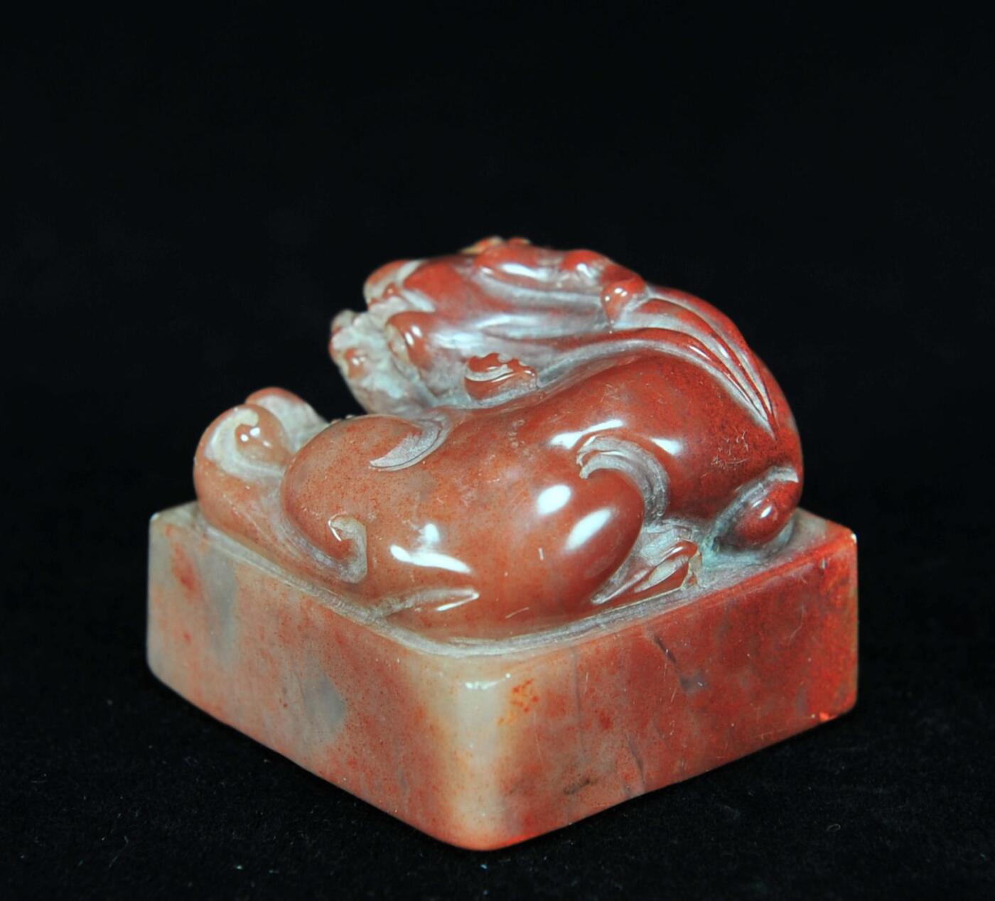  碧月说宝.近现代名家篆刻印章专场-纪晓岚纪念馆原馆长旧藏 寿山古兽钮印章