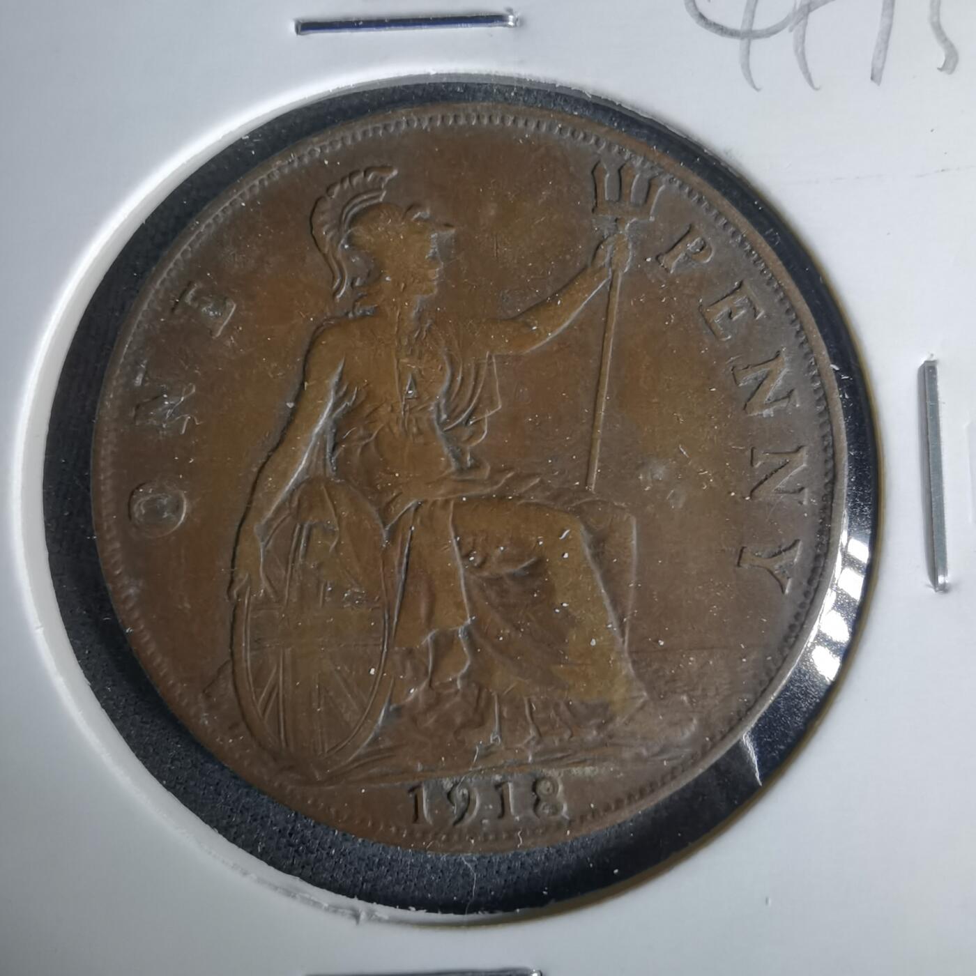 沼泽如烟--第1049场 英国1918年1便士