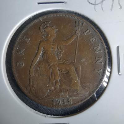 沼泽如烟--第1049场 - 英国1918年1便士