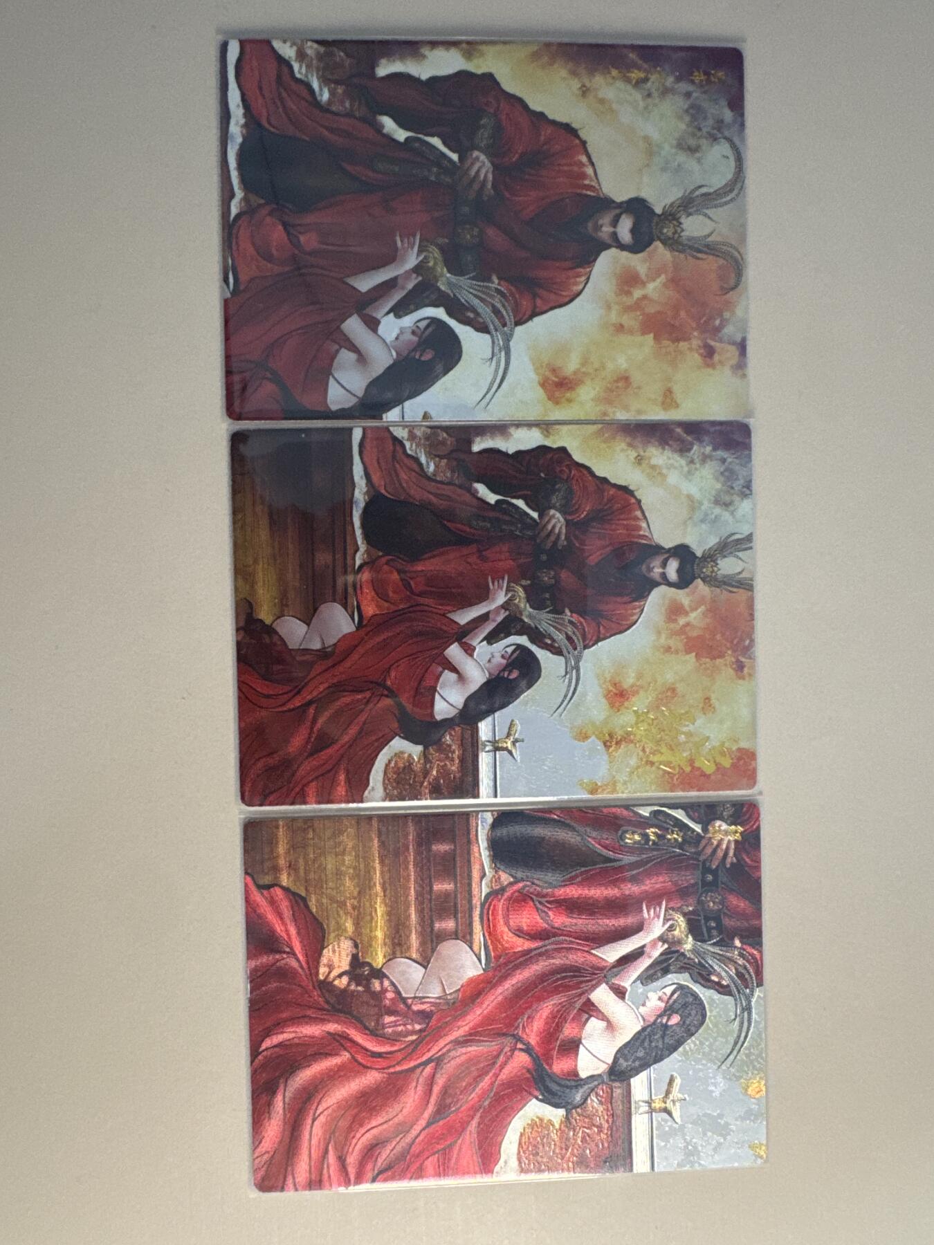 大麦马年第二场 张建东 吕布貂蝉三张一套 粗闪