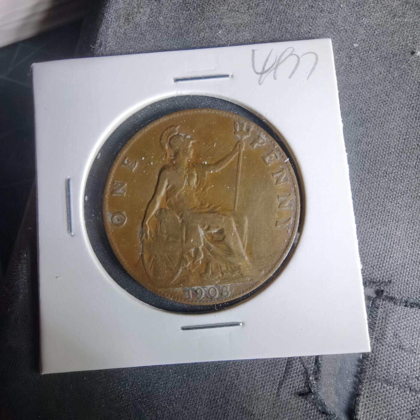 沼泽如烟--第1049场 英国1908年1便士